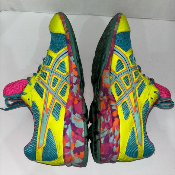 ASICS Gel Frantic 7 Running Sneakers Woman’s size 11 very colorful T3A6Q - Picture 5 of 11
